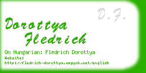 dorottya fledrich business card